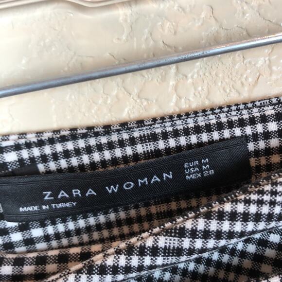 NWOT Zara Check Print Large Button Midi Skirt. - Picture 10 of 10